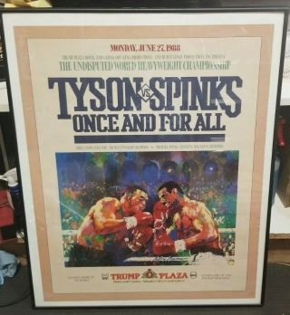 Mike Tyson Vs Michael Spinks Once And For All Poster​ June 27th 1988