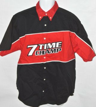 Dale Earnhardt Shirt Winners Circle 7 Time Champ Button Down Size Large Nascar