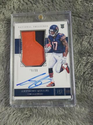 Anthony Miller 2018 Panini National Treasures Rookie Patch Auto /99 True Rpa