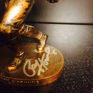 Notre Dame Paul Hornung Packers Signed bronze Hartland Statue 2006 3