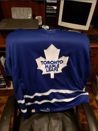 Toronto Maple Leafs Sewn Jersey Adult Xl 56 Nike Nhl Blue Sewn