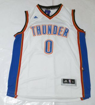 No.  0 Russell Westbrook Autographed NBA Oklahoma City Thunder Jersey, 3