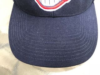 Vtg Cleveland Indians Hat Twins Enterprise 100 Wool Snapback Cap Chief Wahoo 3