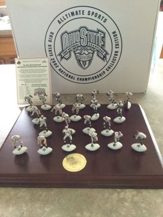 Rare 2002 Ohio State Football National Champions Figurine Set,