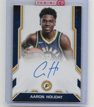 Aaron Holiday 2018/19 Donruss Rc Rookie Next Day Autograph Sp Auto Pacers Star