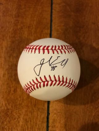 Jerad Eickhoff Signed Oml Baseball Auto Philadelphia Phillies Mlb Authenticated
