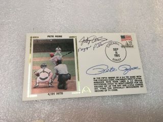 Pete Rose,  Davis & Patterson Signed Gateway Envelope Cachet Fdc First Day Cover