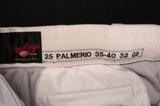 Rafael Palmeiro Rangers 2002 Rawlings Away Game Issued/used Pants Jersey