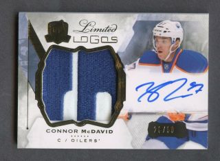 2015 - 16 Ud The Cup Limited Logos Connor Mcdavid Oilers Rpa Rc Patch Auto /50