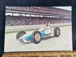 1963 Champion Spark Plug Troy Ruttman Indy 500 6 X 9 Postcard