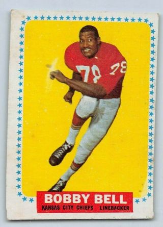 1964 Bobby Bell - Topps " Rookie " Football Card - 90 - Kansas City Chiefs