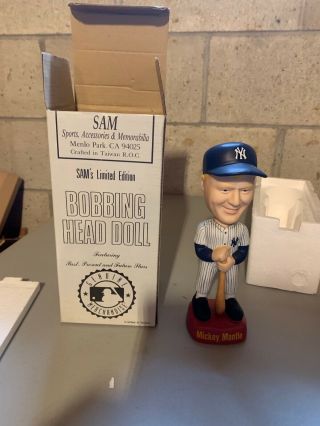 Mickey Mantle York Yankees Sam Bobblehead Limited Edition 3026