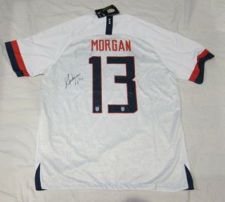 2019 Alex Morgan Signed Soccer Jersey Proof Usa World Cup France