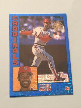 2019 Topps Silver Pack 1984 Blue Refractor 61/150 Ozzie Smith Cardinals Nm/mt - Mt