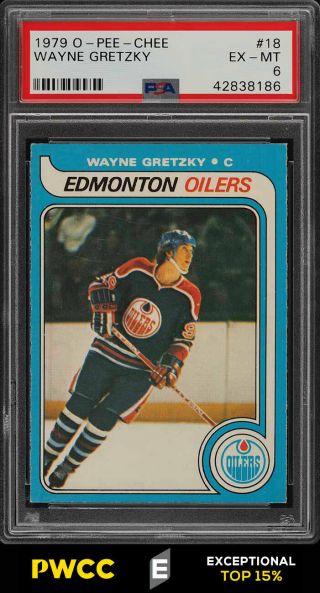 1979 O - Pee - Chee Hockey Wayne Gretzky Rookie Rc 18 Psa 6 Exmt (pwcc - E)