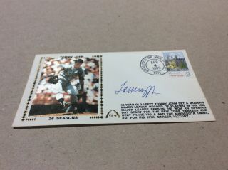 Tommy John Signed 26 Seasons First Day Cover