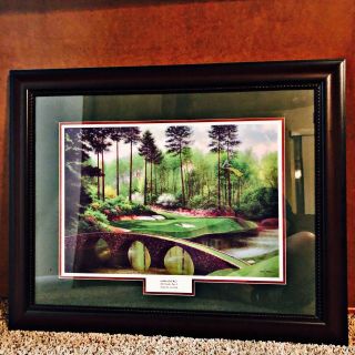 Augusta National [masters] Amen Hole 12 Golden Bell 30x24 Framed Picture