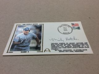 Mickey Hatcher Signed 88 World Series Gm 5 First Day Cover