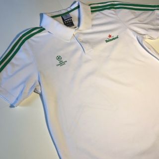 Heineken Uefa Champions League Adidas Performance Polo Shirt Soccer Jersey Xl