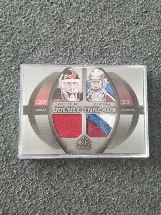Ud Sp Game Patrick Roy/ Martin Brodeur Double Thread Card Patch 2004