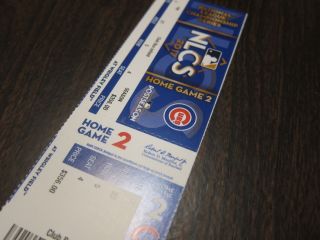 Chicago Cubs 2017 NLCS Game 4 Season Ticket Stub Los Angeles Dodgers Wrigley 2