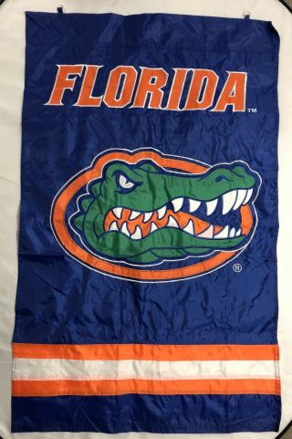 Florida Gators Flag Big Spell Out Logo Banner 27”x43” Double Sided Football Team