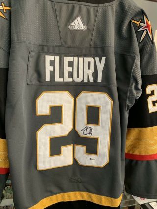 Marc Andre - Fleury Signed Las Vegas Knights Jersey Bas Beckett Autographed Auto