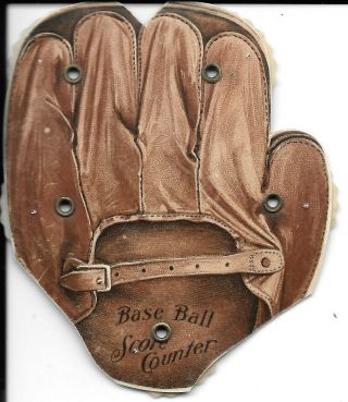 Extremely Rare Crescent Pad Baseball Glove Score Counter