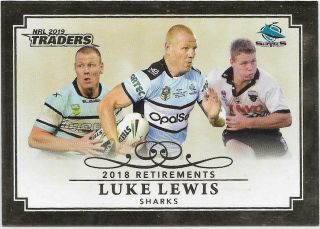 2019 Nrl Traders Retirements (r2) Luke Lewis Sharks