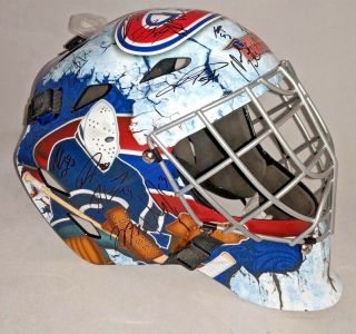 Montreal Canadiens 2018 - 2019 Team Signed Autographed Helmet Mask W/coa Price