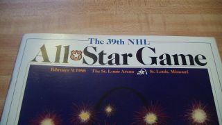 NHL 39th All Star Game Program 1988 St.  Loius Arena Bob Probert All Star Game 2