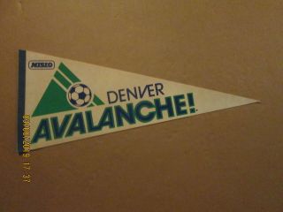 Misl Denver Avalanche Vintage Defunct Circa 1980 - 81 Team Logo Soccer Pennant