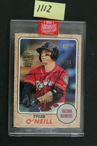 2019 Topps Archives Signatures Series Tyler O 