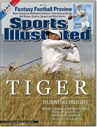 July 25,  2005 Tiger Woods Golf Sports Illustrated No Label A Wb