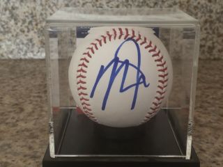 Mike Trout Signed Autographed Mlb Baseball Los Angeles Angels Anaheim Psa/dna