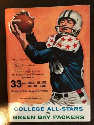 33rd College All Star Football Game V Green Bay Packers Signed Doug Buffone