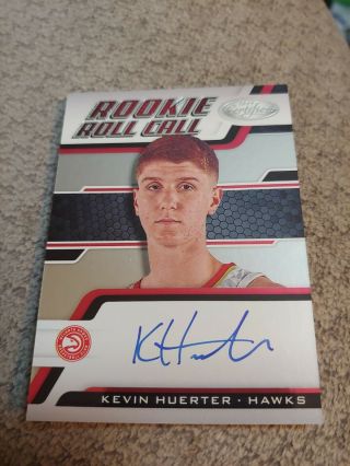 Kevin Huerter 2018 - 19 Panini Certified Rookie Roll Call On Card Auto Sp
