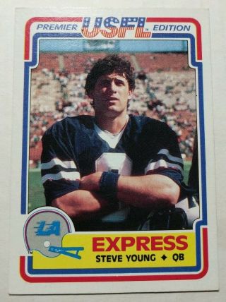 Steve Young 1984 Topps Usfl 52 Xrc
