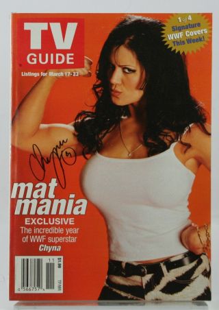 Tv Guide Chyna Wwf Superstar No Label One Owner Canadian Joan Marie Laurer Cover