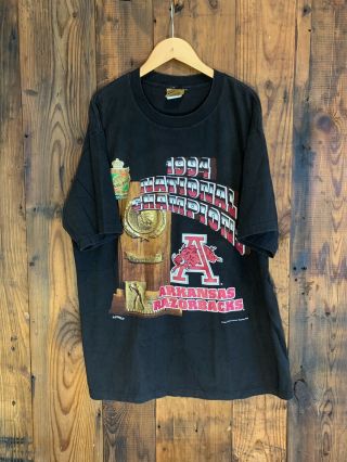 Vtg 1994 Ncaa Final Four Arkansas Razorbacks T Shirt Size Large Vintage