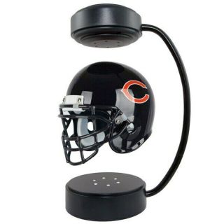 Chicago Bears Nfl Hover Floating Football Helmet Led Light Desk Table Decor
