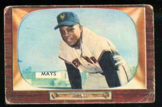 1955 Bowman 184 Willie Mays Pr York Giants