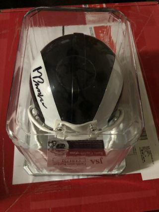 Marcus Peters Autographed Signed Mini Helmet LA Rams JSA Riddell 2