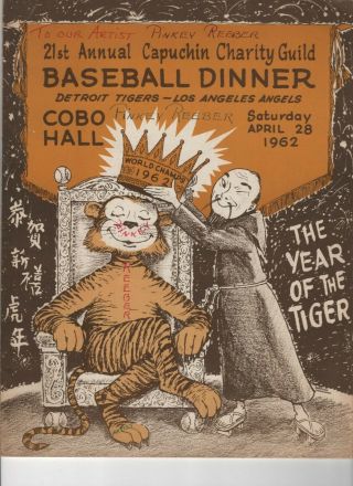 1962 Detroit Tigers Annual Baseball Dinner,  Al Kaline,  Norm Cash,  Lefty Gomez