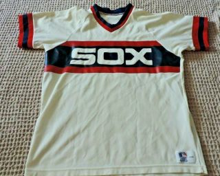 Vintage Medalist Sand Knit Mlb Chicago White Sox Jersey 1980 