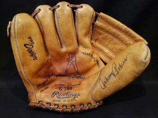 Johnny Podres Autographed Rawlings G300 Baseball Glove Mitt Brooklyn Dodgers Usa