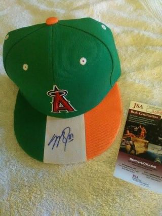 Mike Trout Autographed Hat " Jsa " Authentic.