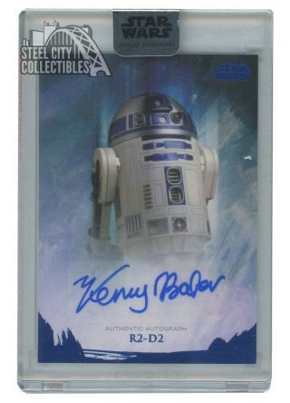 Kenny Baker R2 - D2 2018 Topps Star Wars Stellar Signatures Autograph 17/25