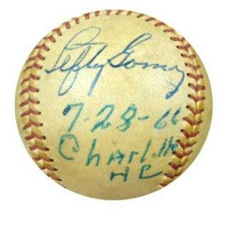 Lefty Gomez Autographed Signed Official League Baseball Yankees Psa K34201