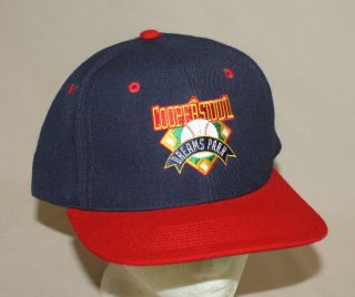 Cooperstown Dreams Park Blue And Red Embroidered Baseball Snapback Hat